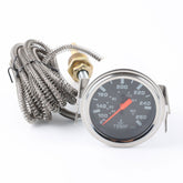 2'' 52mm Chrome Pointer Water Temp Temperature Gauge 1/2"-14NPT Sensor ℃ / ℉